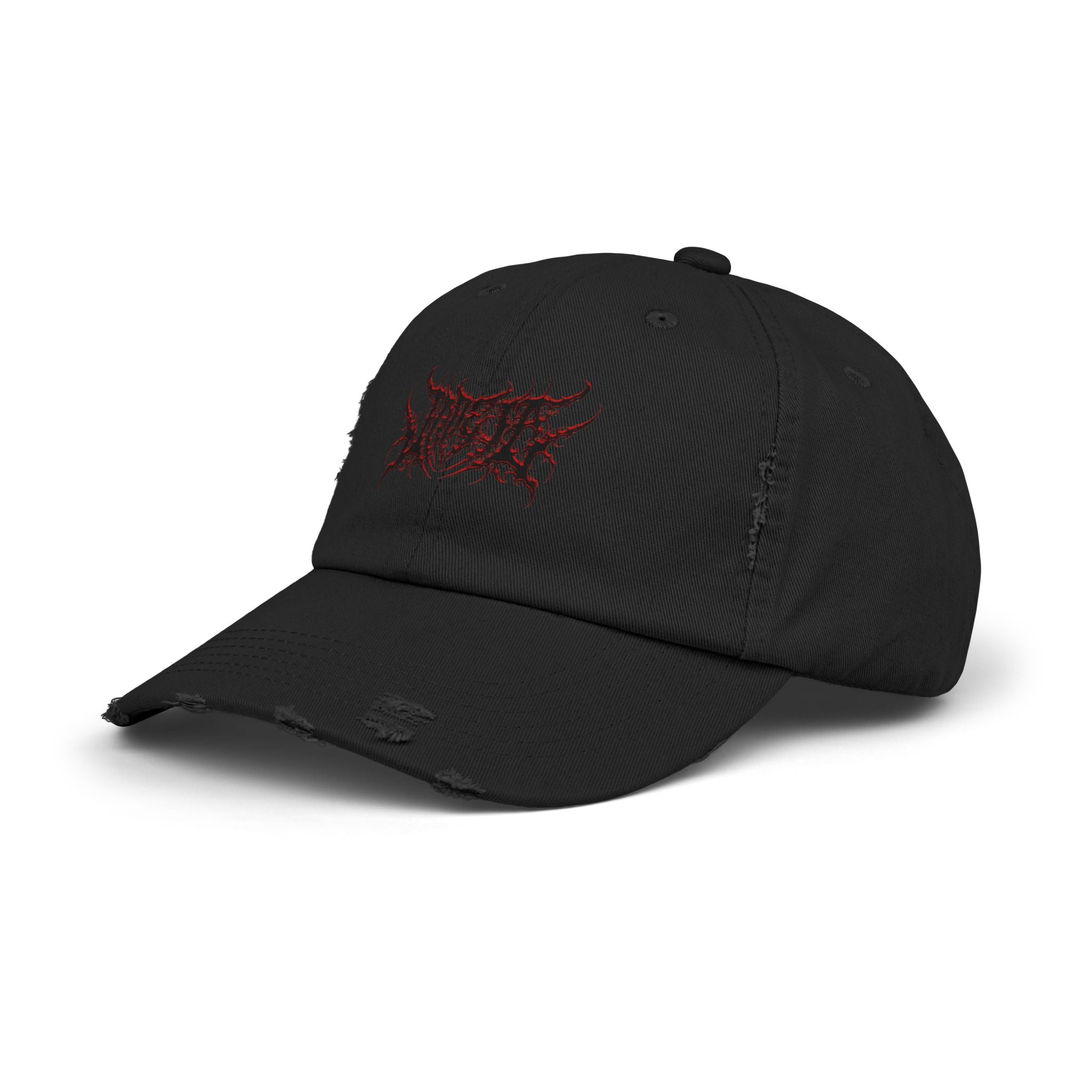 Jade_ia Metal Logo Distressed Cap