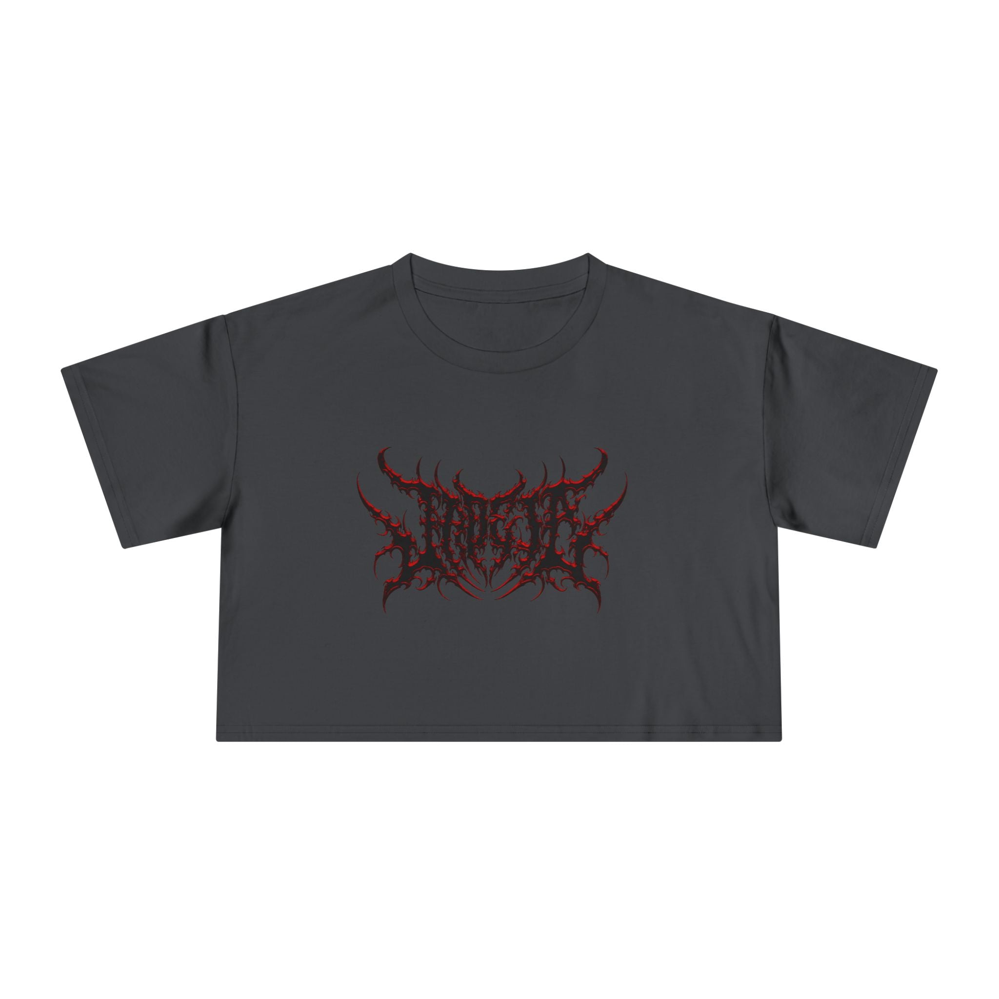 Jade_ia Metal Logo Relaxed Crop Top