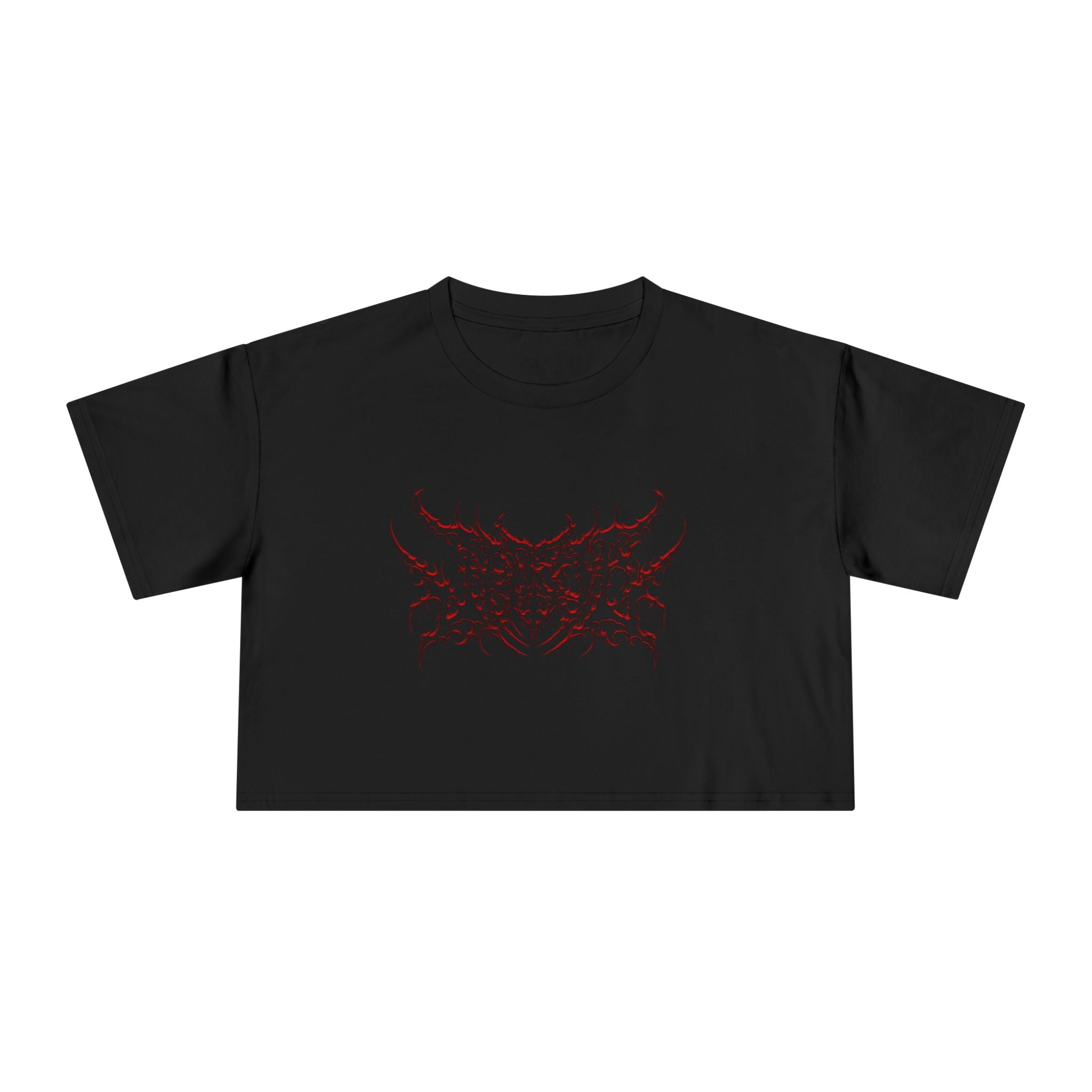 Jade_ia Metal Logo Relaxed Crop Top