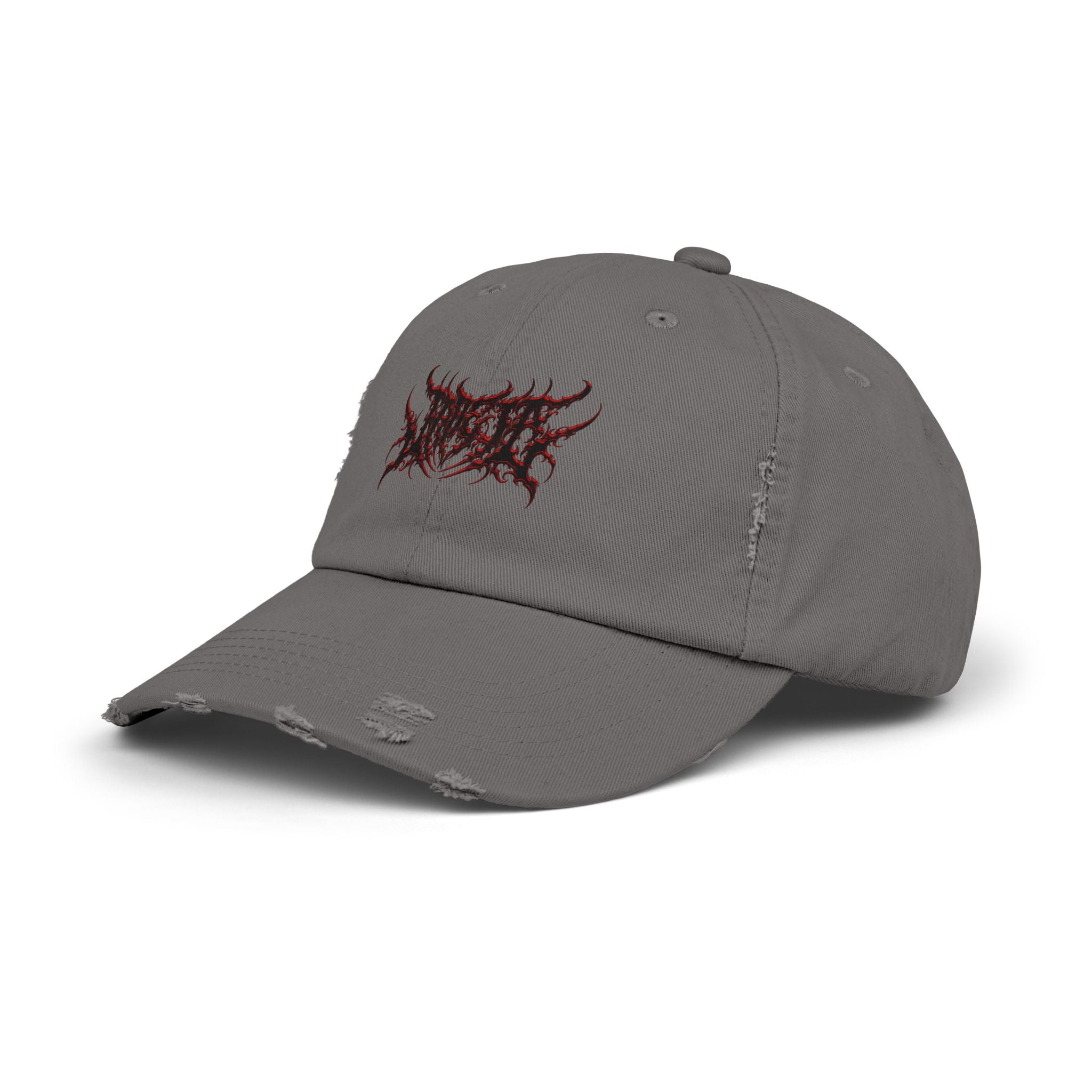 Jade_ia Metal Logo Distressed Cap