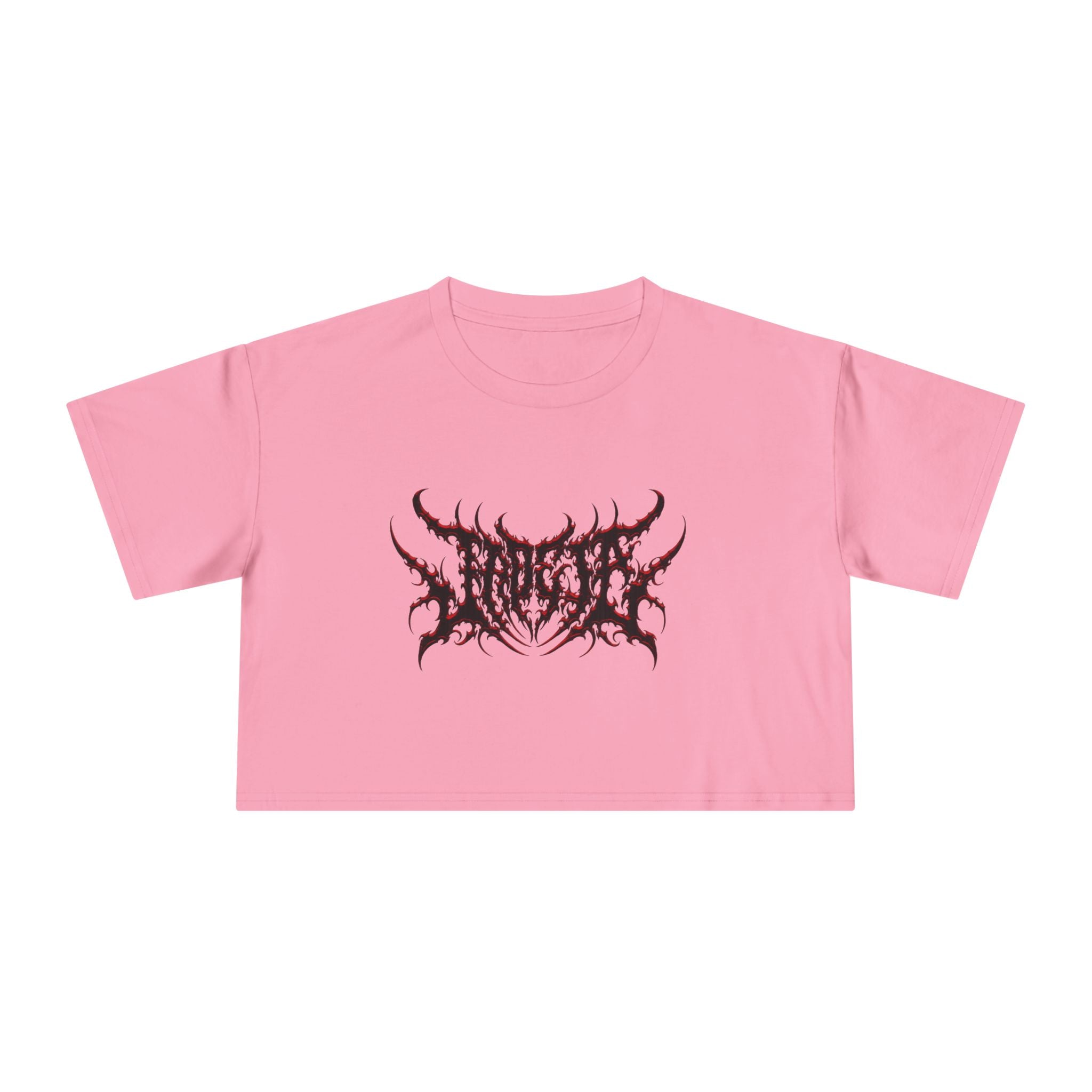 Jade_ia Metal Logo Relaxed Crop Top