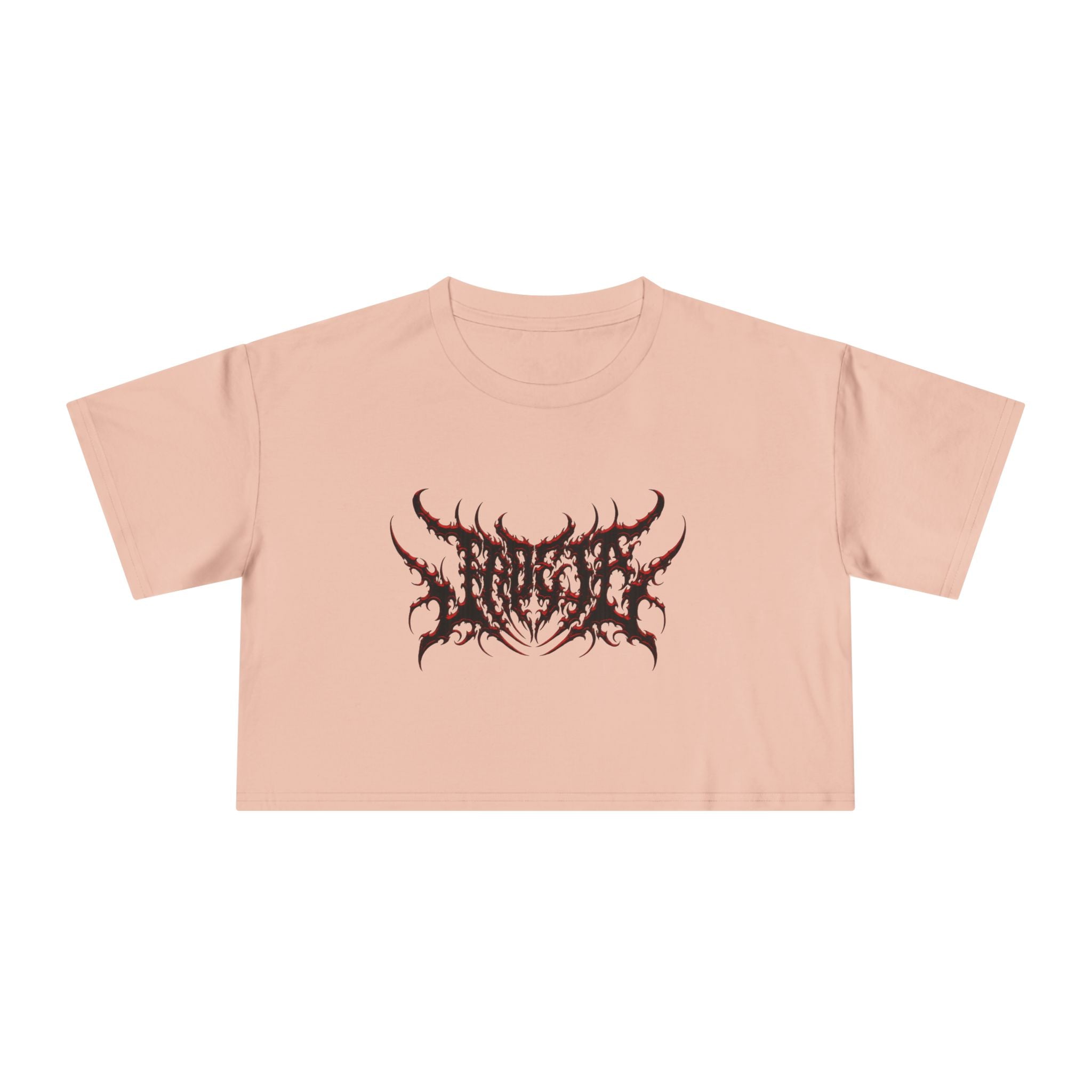 Jade_ia Metal Logo Relaxed Crop Top