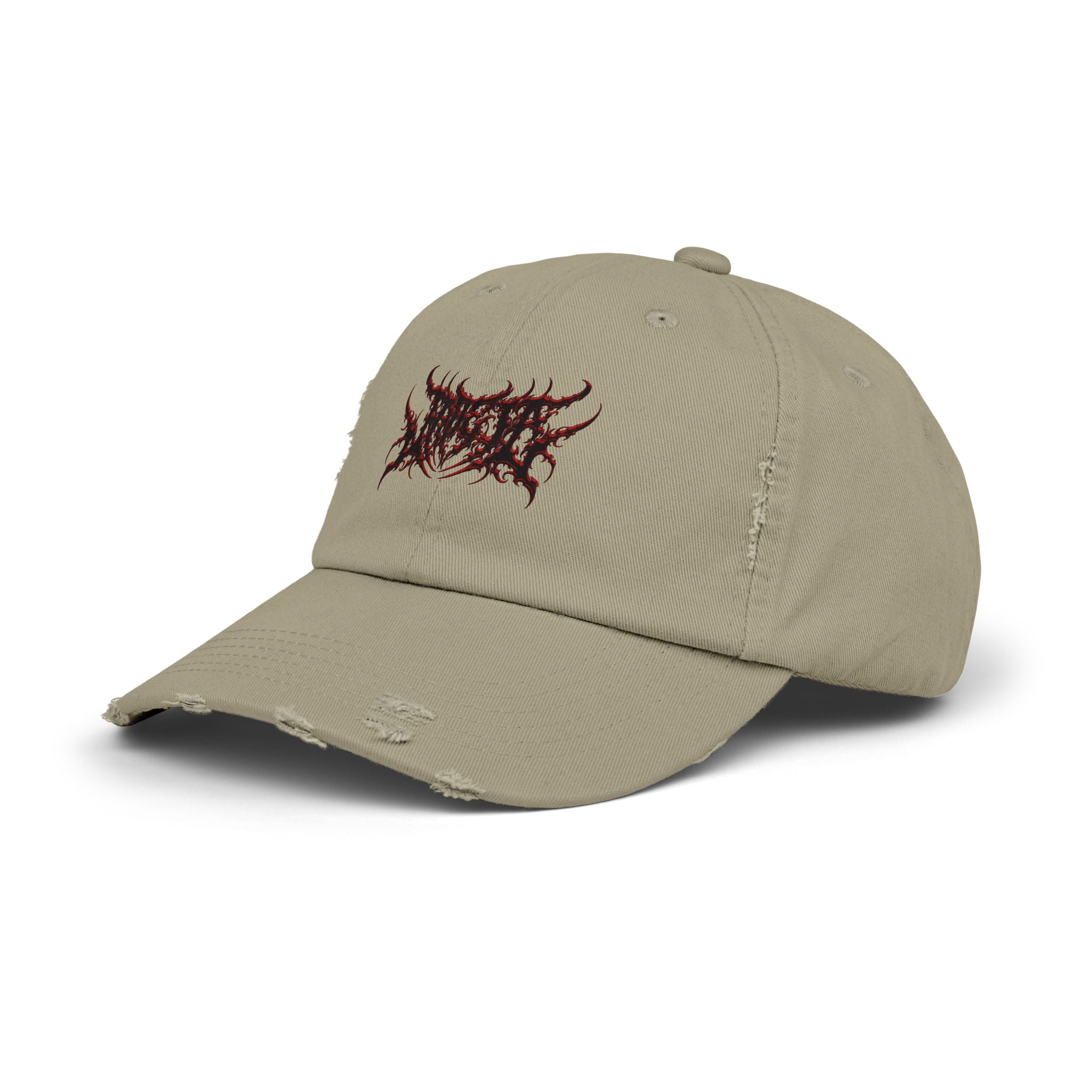 Jade_ia Metal Logo Distressed Cap