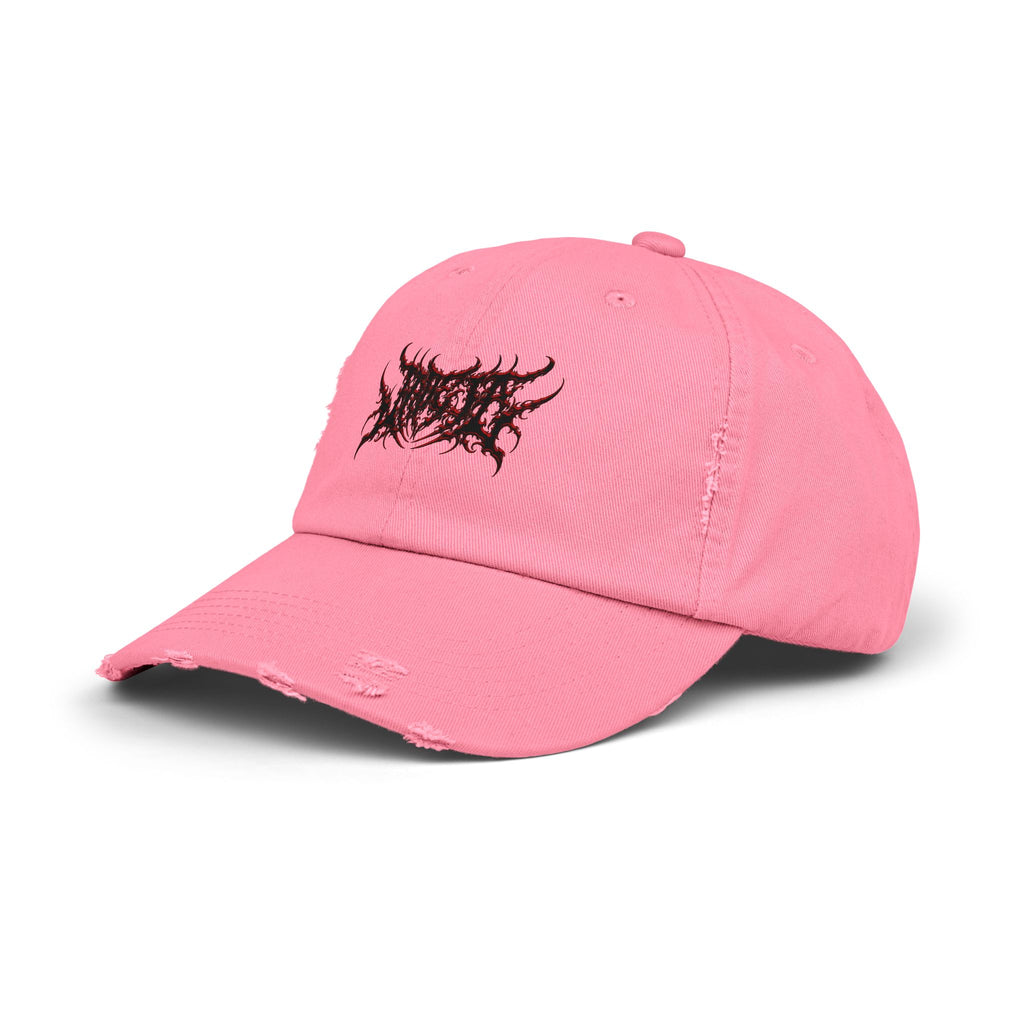 Jade_ia Metal Logo Distressed Cap