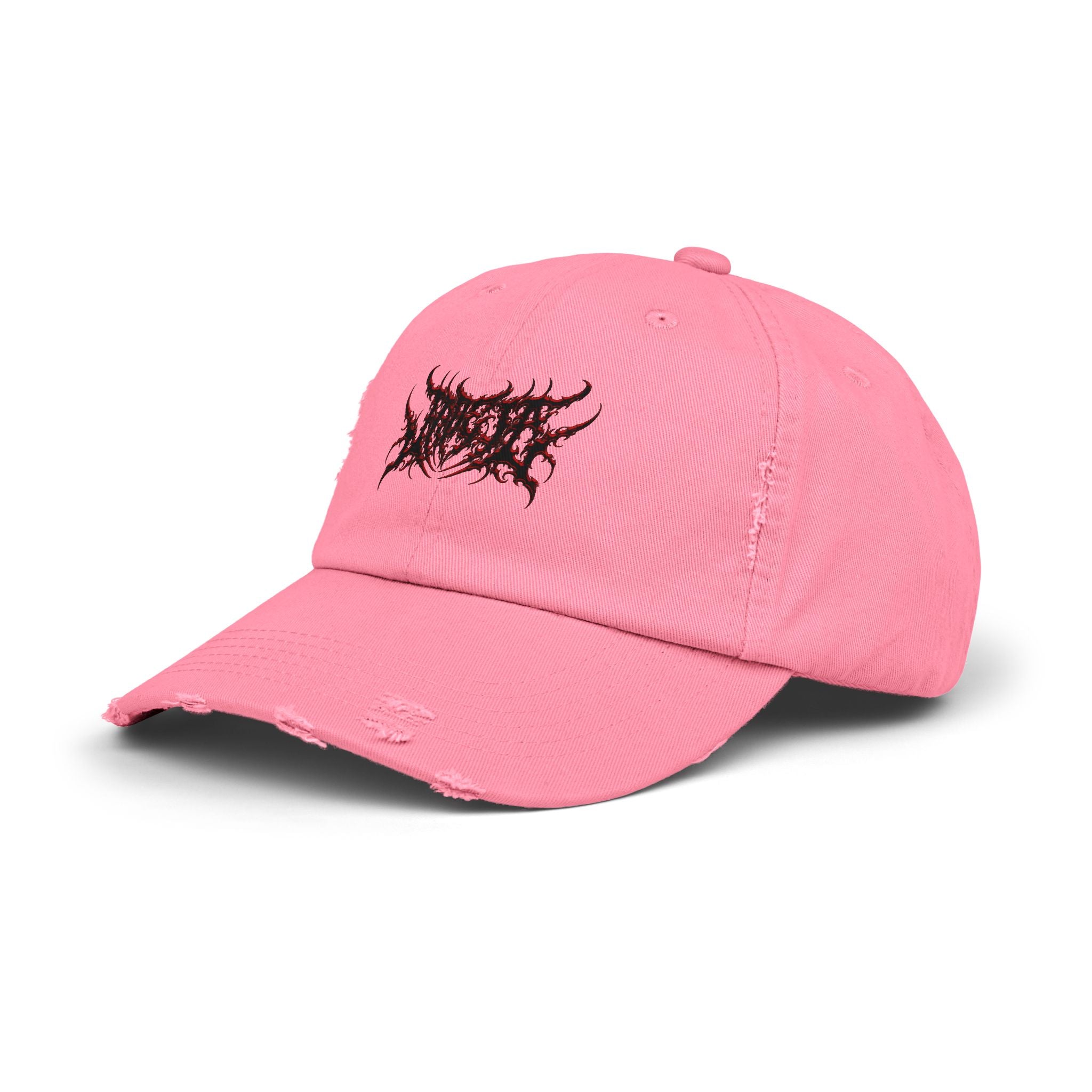 Jade_ia Metal Logo Distressed Cap