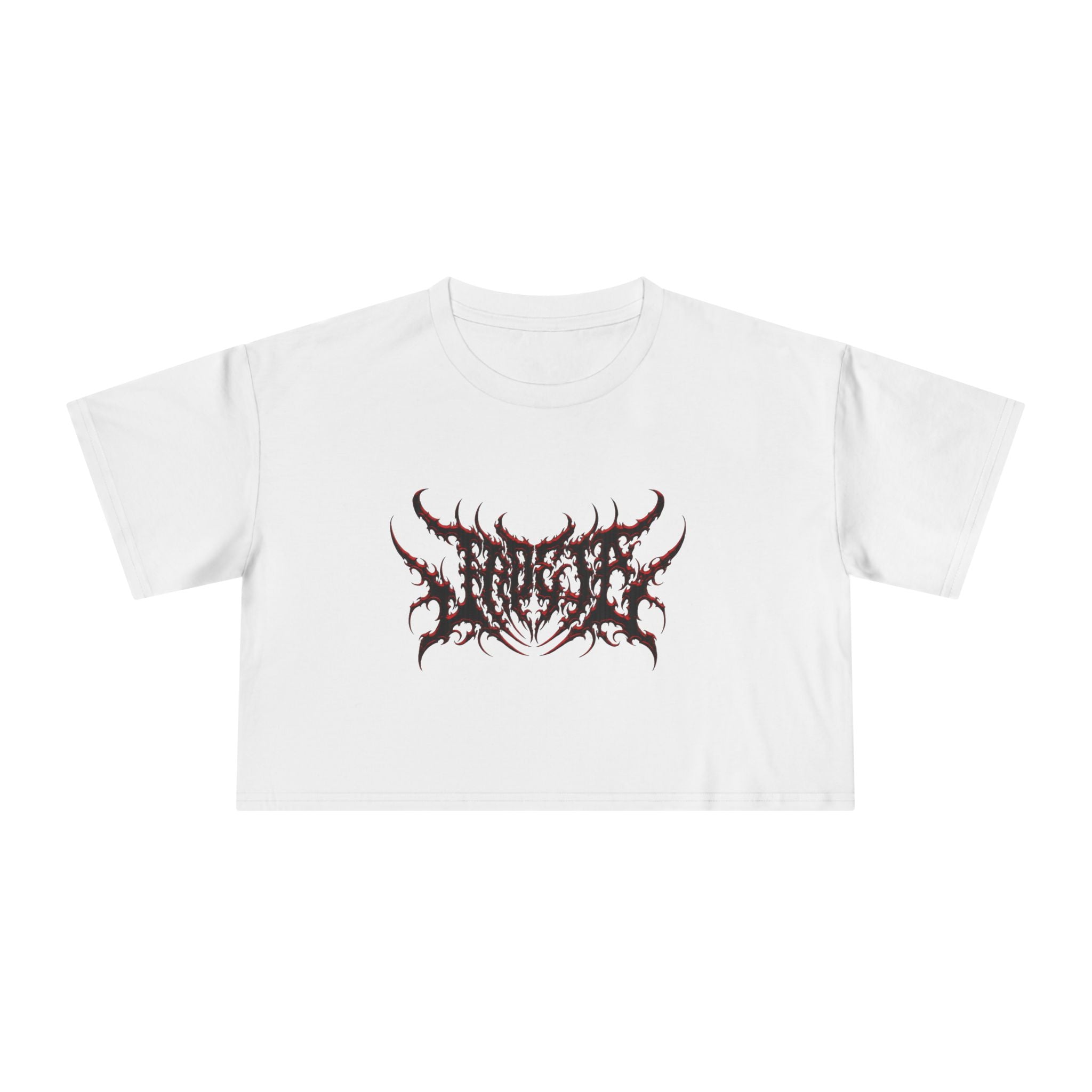Jade_ia Metal Logo Relaxed Crop Top